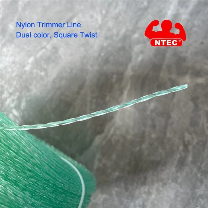 Dual Color Twisted Nylon Trimmer Line For Mower Lart Line